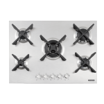 Cooktop a Gás Tramontina - Design Collection - Penta Inox Flat - Aço Inox