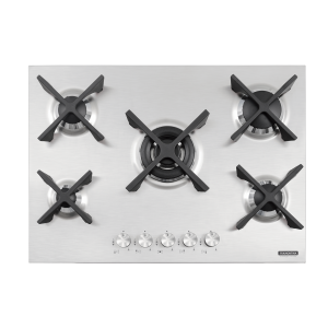Cooktop a Gás Tramontina - Design Collection - Penta Inox Flat - Aço Inox
