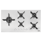 Cooktop a Gás Tramontina - Design Collection - Penta Inox Flat - Aço Inox