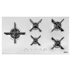 Cooktop a Gás Tramontina - Design Collection - Penta Inox Flat - Aço Inox