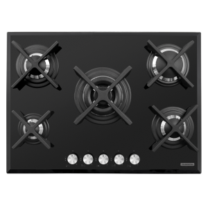Cooktop a Gás Tramontina - Design Collection - Penta Glass Flat Black
