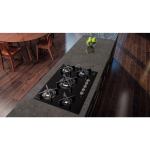 Cooktop a Gás Tramontina - Design Collection - Penta Glass Flat Black