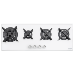 Cooktop a Gás Tramontina - Design Collection - Slim Glass Flat - White