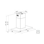Coifa de Parede Tramontina - Dritta Wall - Black 90