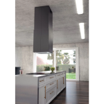 Coifa de Ilha Tramontina - Square Isla Silent - Black Steel 40
