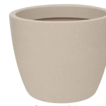 Vasart Malta Vaso de Flores Redondo - Granito Areia, 42x33cm